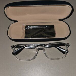 Ray-Ban RB7047 Eyeglasses Frames 5943 Polished Transparent 56-17-145